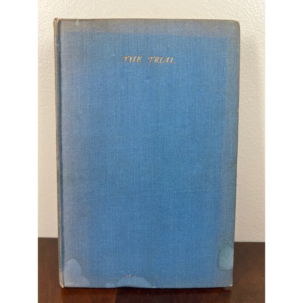 Franz Kafka The Trial Cloth Hardcover Blue 1950 Vintage Classic Literature Book